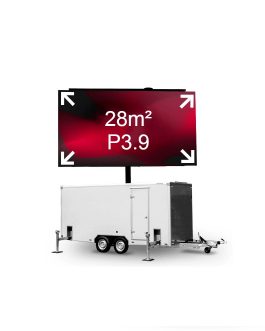 Ecran LED 28m² – P3.9